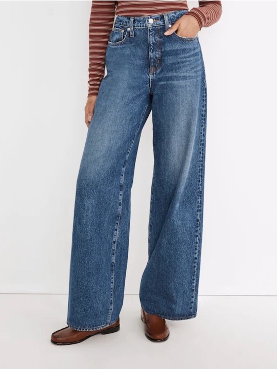 Madewell Denim - Madewell Superwide-Leg Jeans in Desota Wash